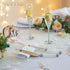 Silver Creative Heart Set with Diamonds Champagne Flutes - Wedding Glasses for Bride & Groom